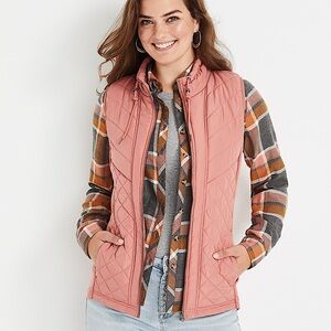 41 Hawthorn Pink Dulcie Quilted Vest Zip Up Jacket - New with Tags!